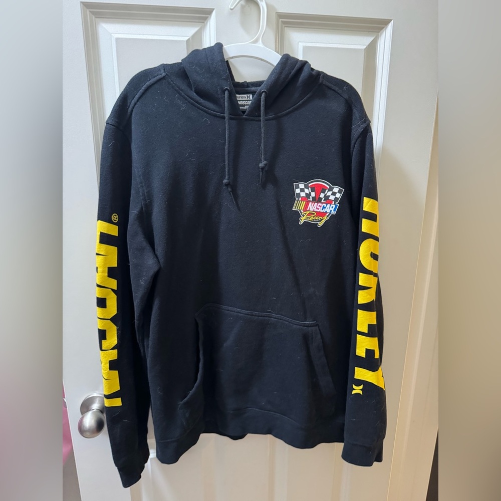 Hurley Black Hoodie with NASCAR Tag